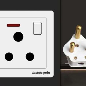 High-Voltage AC Power Wall Socket